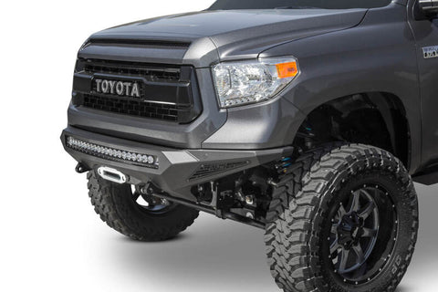 Addictive Desert Designs 2014+ Toyota Tundra Stealth Fighter Front Bumper w/Winch Mount & Sensors - F741422860103