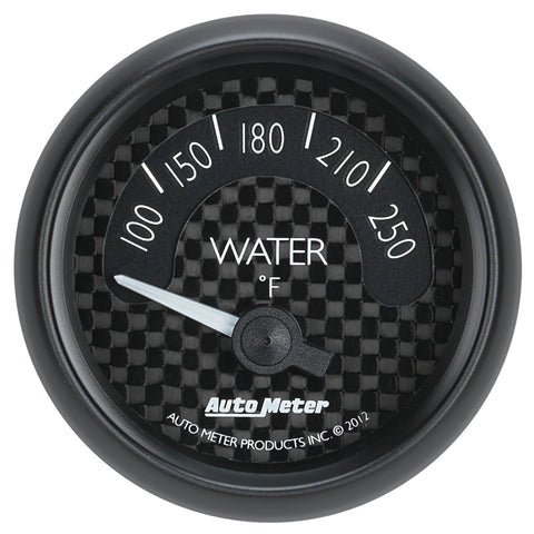 Autometer GT Series 52mm Short Sweep Electronic 100-250 Deg F Water Temperature - 8037