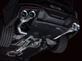 AWE 2024 Ford Mustang Dark Horse S650 RWD Track Edition Cat-Back Exhaust w/ Quad Chrome Silver Tips - 3020-42375