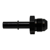 DeatschWerks 8AN Male Flare to 3/8in Male EFI Quick Connect Adapter - Anodized Matte Black - 6-02-0113-B