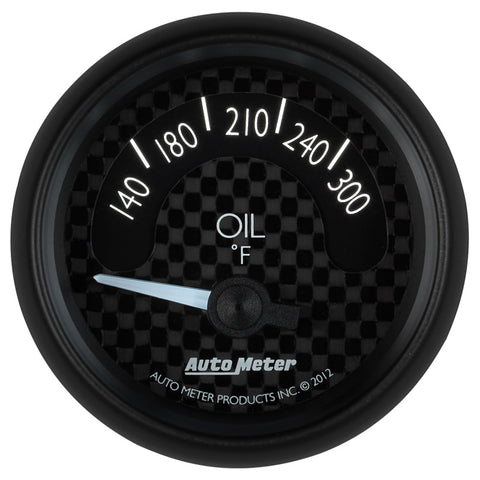 Autometer GT Series 52mm Short Sweep Electronic 140-300 Deg F Oil Temperature - 8048