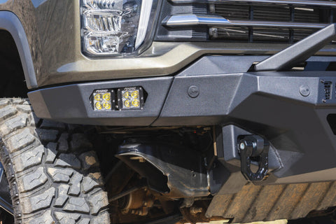 DV8 Offroad 20-23 Chevrolet Silverado 2500/3500 Spec Series Front Bumper w/ Winch - FBCS2-03