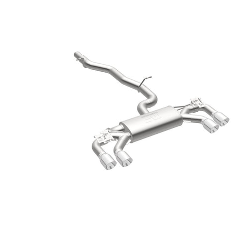 MagnaFlow Sys C/B 2015-2017 Volkswagen Golf R 3in Polished SS Quad Tip Split Rear Exit - 19165