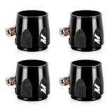 Mishimoto Aluminum -6AN Hex Finishers - Black - MMHXF-06-4-BK