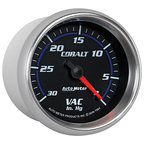 Autometer Cobalt 2-5/8in. / 0-30 IN HG / Mechanical Vacuum Gauge - 7984