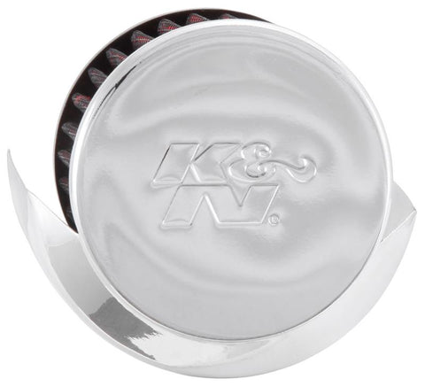 K&N 1.375in Flange ID x 3in OD x 2.5in Height Clamp On Crankcase Vent Filter - 62-1513