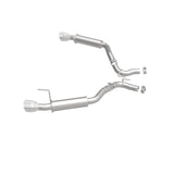 MagnaFlow Axle Back, SS, 2.5in, Competition, Dual Split Polish 4.5in Tip 2015 Ford Mustang Ecoboost - 19179