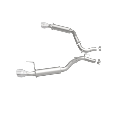 MagnaFlow Axle Back, SS, 2.5in, Competition, Dual Split Polish 4.5in Tip 2015 Ford Mustang Ecoboost - 19179