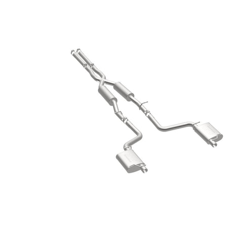 MagnaFlow Cat-Back SS 2.5in Dual Split Rear Exit (OEM Tips) 15-16 Dodge/Chrysler Charger/300 5.7L V8 - 19226
