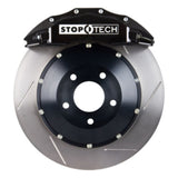 StopTech 08-09 Evo X Front BBK w/ Black ST-60 Calipers Slotted 355x32mm Rotors Pads and SS Lines - 83.625.6700.51