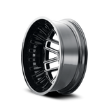 Mayhem 8107D Cogent Dually 20x8.25/8x210 BP/-192mm Offset/154.2mm Hub Black w/ Milled Spokes Wheel - 8107D-2879BMR192