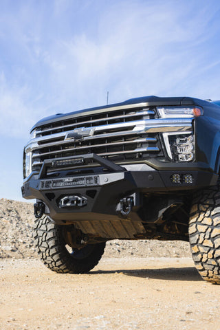 DV8 Offroad 20-23 Chevrolet Silverado 2500/3500 Spec Series Front Bumper w/ Winch - FBCS2-03