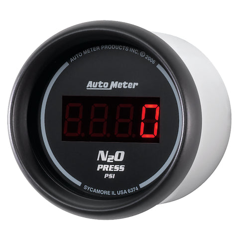 Autometer Z Series 52mm Digital 0-1600 PSI Nitrous Pressure Gauge - 6374