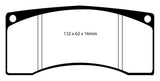 EBC Ford Saleen Mustang Alcon front calipers Yellowstuff Front Brake Pads - DP4016R