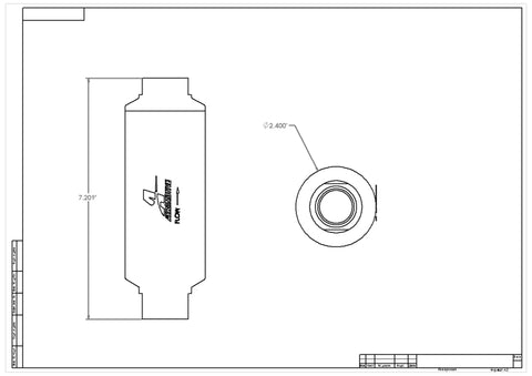 Aeromotive Pro-Series In-Line Filter - AN-12 - 40 Micron SS Element - Nickel Chrome Finish - 12342