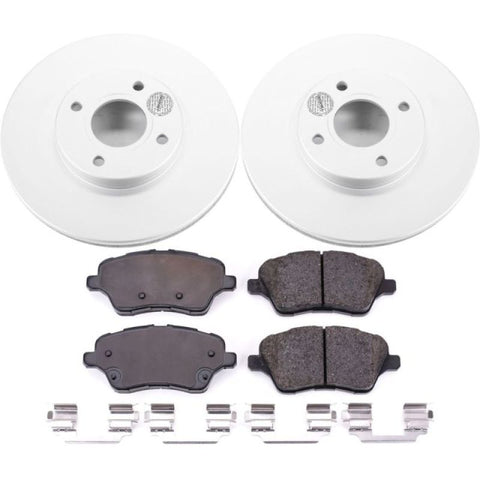 Power Stop 14-19 Ford Fiesta Front Z17 Evolution Geomet Coated Brake Kit - CRK6818