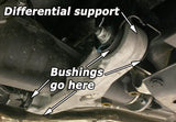 PERRIN 08-14 Subaru WRX/STI / 08-11 Impreza / 09-13 Forester XT Differential Subframe Lockdown Syst - PSP-SUS-535