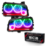 Oracle 05-10 Dodge Charger SMD HL (Non-HID) - Triple Halo - ColorSHIFT w/ BC1 Controller - 8197-335
