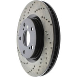 StopTech 07-13 Lexus ES 250/ES 300/ ES330/ES350 Drilled Sport CRYO Brake Rotor - 128.44146CR
