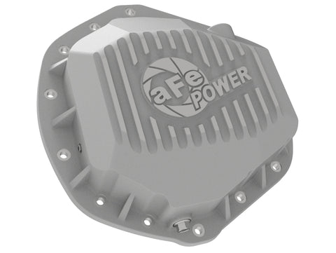 aFe Power Pro Series Rear Differential Cover Raw w/ Machined Fins 14-18 Dodge Ram 2500/3500 - 46-70390