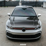 Seibon 22-23 Volkswagen Golf GTI/R OEM Style Carbon Fiber Hood - HD22VWG8-OE