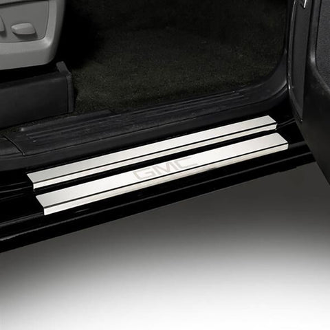 Putco 14-18 GMC Sierra LD - Double Cab w/ GMC Etching (8pcs) SS Door Sills - 95172GM-2