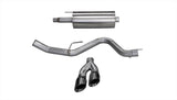 Corsa 2015-2020 Ford F-150 5.0L V8 (Super Crew Cab) Black Sport Single Side Dual 4in Tips CB Exhaust - 14837BLK