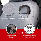 Covercraft 2026 Jeep Wrangler 2-Door (MT) Polycotton SeatSaver Custom Front Row Seat Covers - SS2645PCGY
