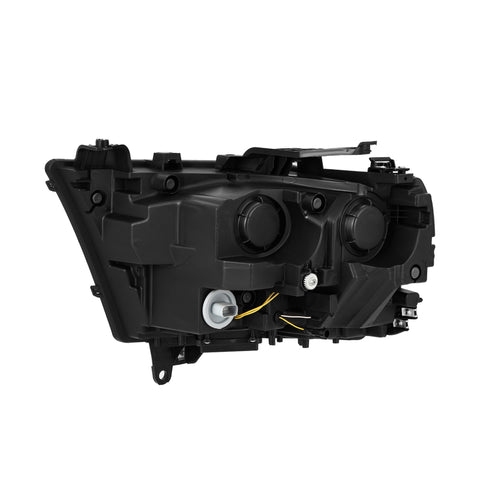 AlphaRex 19-22 Dodge Ram 1500 PRO-Series Projector Headlights Black w/Seq Signal/DRL - 880574