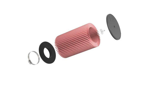 K&N Universal Clamp-On Air Filter 4-1/8in FLG 7-3/8in B 7in T W/STUD 11-1/2in H - RU-5181