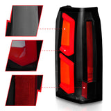 ANZO 2015-2020 Chevrolet Tahoe LED Tail Lights w/ Light Bar Black Housing Smoke Lens - 311375