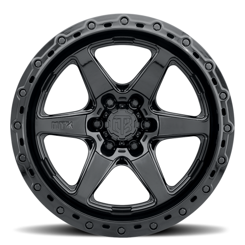 MTX Spitfire 6 Gloss Black 17x9in / 6x139.7 BP / -38mm Offset / 106.1mm Bore - X300GB-79060-38