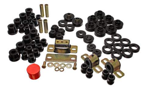Energy Suspension 76-79 Jeep CJ/CJ7 Black Hyper-Flex Master Bushing Set - 2.18103G