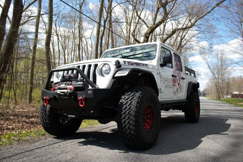 Fishbone Offroad 2018+ Jeep Wrangler JL/JLU/2020+ Gladiator JT Steel Front Fender Flares - Black - FB23454F