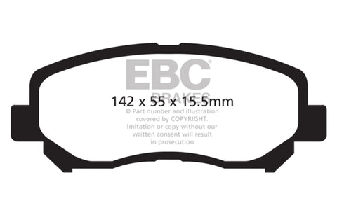EBC 12+ Mazda CX-5 2 Ultimax2 Front Brake Pads - UD1623