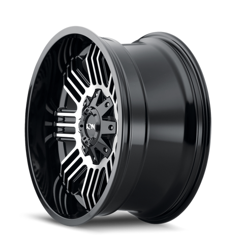 ION Type 144 17x9 / 8x170 BP / -12mm Offset / 125.2mm Hub Black/Machined Wheel - 144-7970B