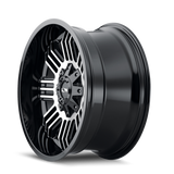 ION Type 144 20x10 / 8x165.1 BP / -19mm Offset / 125.2mm Hub Black/Machined Wheel - 144-2181B