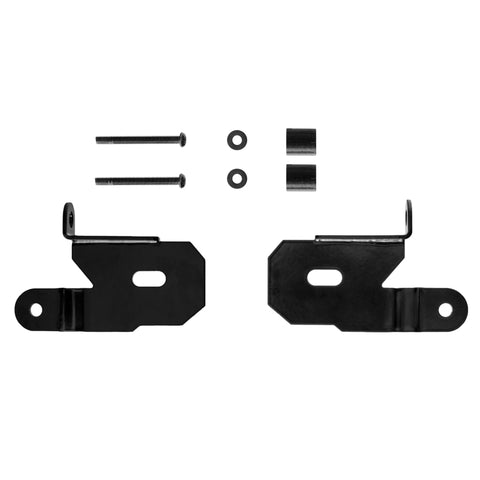 KC HiLiTES 18-19 Jeep Wrangler JL A-Pillar Light Mount Bracket Set (Pair) - Black - 7318