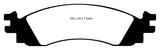EBC 06-10 Ford Explorer 4.0 2WD Greenstuff Front Brake Pads - DP61767