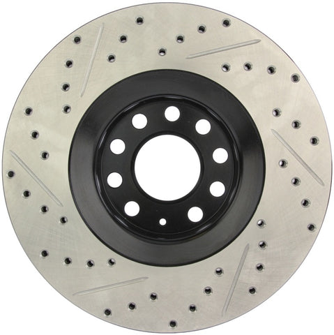 StopTech 05-06 Audi A4 Quattro/ 02-04 A6 Quattro / 99-02 S4 Front Left Slotted & Drilled Rotor - 127.33096L