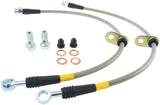 StopTech 06-14 Honda Ridgeline Stainless Steel Front Brake lines - 950.40014