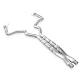 Stainless Works 2015-16 Mustang GT 3in Catback X-Pipe Retro Chambered Mufflers 3in Cores - M15CBX-LMF