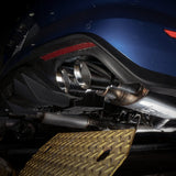 Stainless Works 2018+ Ford Mustang GT 3in Redline Series Catback X-Pipe w/Active Valves & Quad Tips - M18CBXFCV