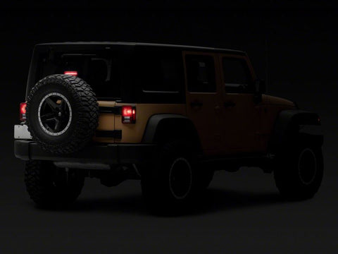 Raxiom 07-18 Jeep Wrangler JK Axial Series Hyper Flash LED Third Brake Light- Smoked - J137871
