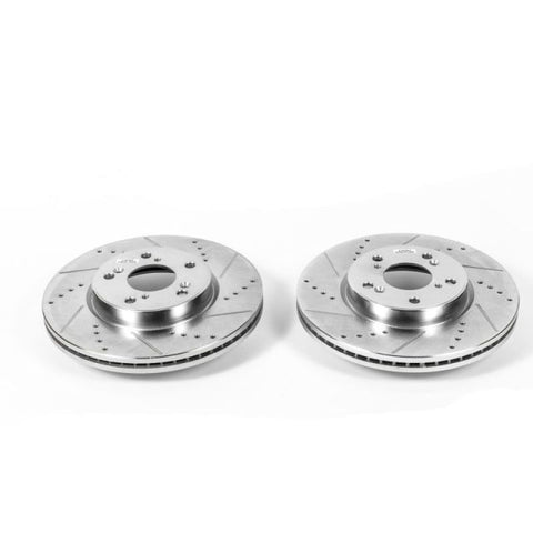 Power Stop 13-17 Honda Accord Front Evolution Drilled & Slotted Rotors - Pair - JBR1584XPR