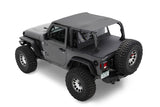 Bestop 18-23 Jeep Wrangler JL 2-Door Header Safari Bikini (Black Diamond) - 52609-35