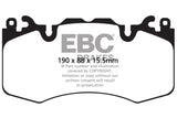 EBC 13+ Land Rover Range Rover 3.0 Supercharged Yellowstuff Front Brake Pads - DP42064R