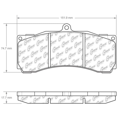 StopTech Street Touring ST-60 Front or Rear Caliper Brake Pads - 308.12470