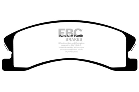 EBC 99-04 Jeep Grand Cherokee 4.0 (Akebono) Ultimax2 Front Brake Pads - UD945