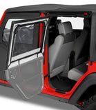 Bestop 97-06 Jeep Wrangler TJ Element Upper Doors (Black Diamond) - 51793-35